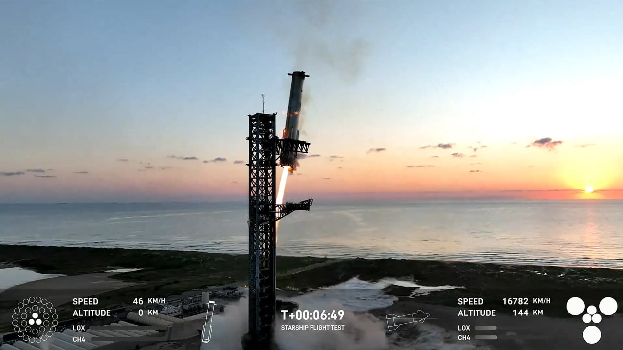 Space stocks rise after SpaceX captures booster in fifth Starship flight test