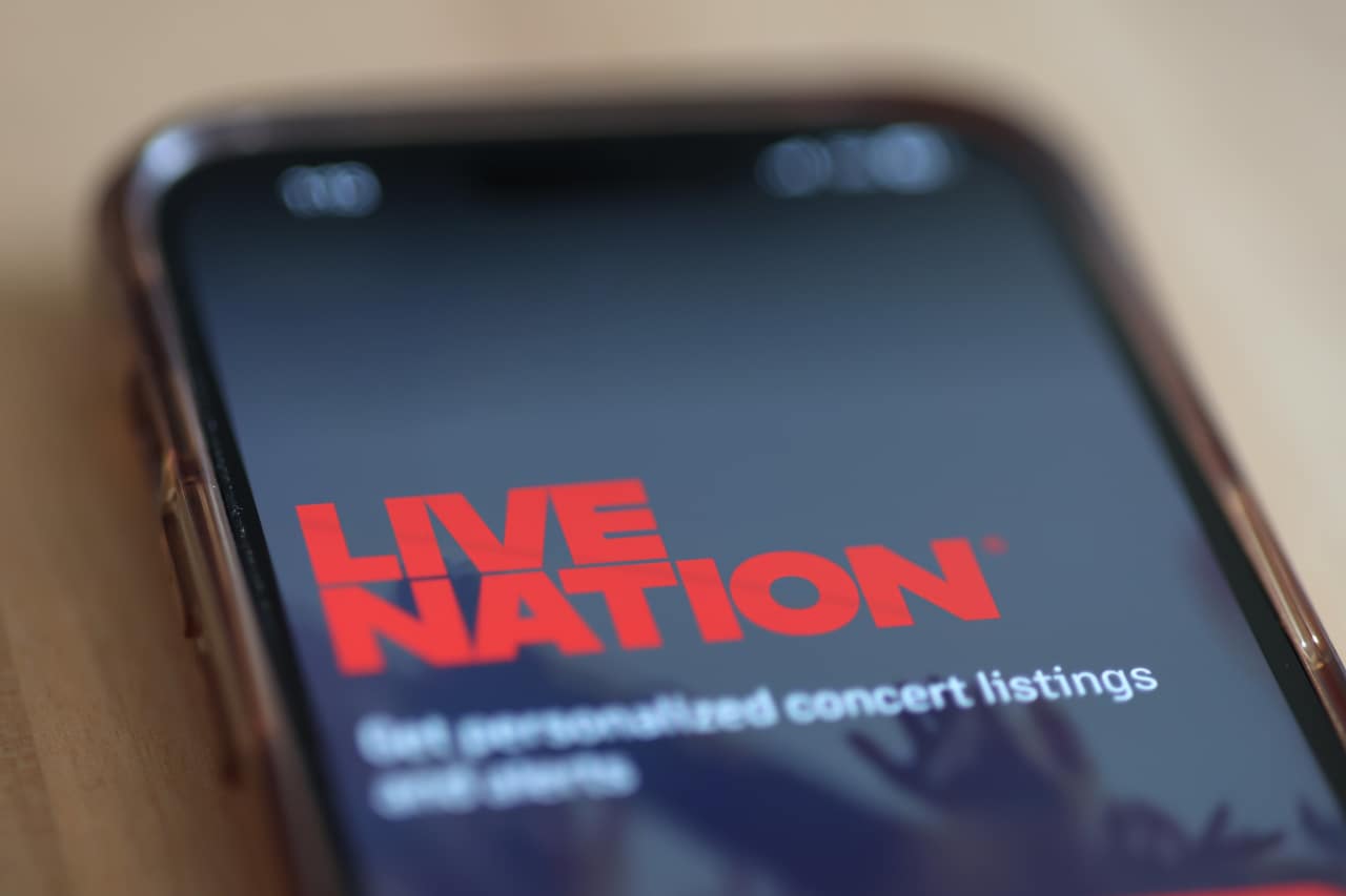 Live Nation says ticket sales are outpacing last year despite worries about economy, but sales miss estimates