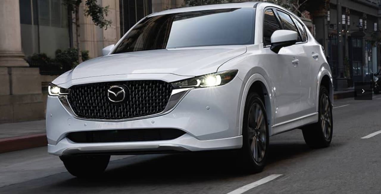 The 2024 Mazda CX5 and the 2024 Hyundai Tucson Two compact SUVs