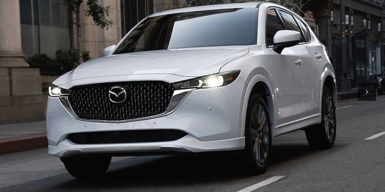 The 2024 Mazda CX5 and the 2024 Hyundai Tucson Two compact SUVs