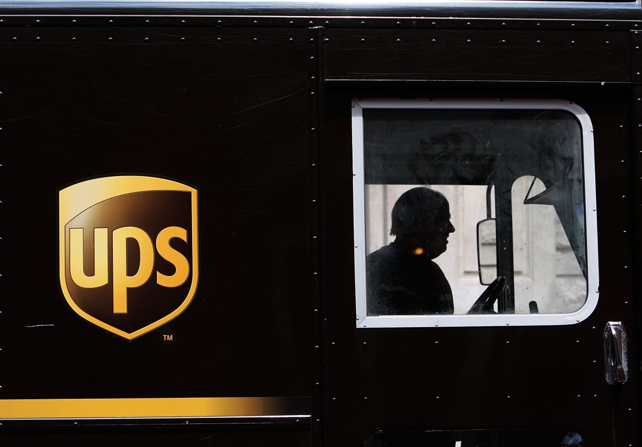 UPS’s stock gives up gains after another revenue miss offset a profit beat