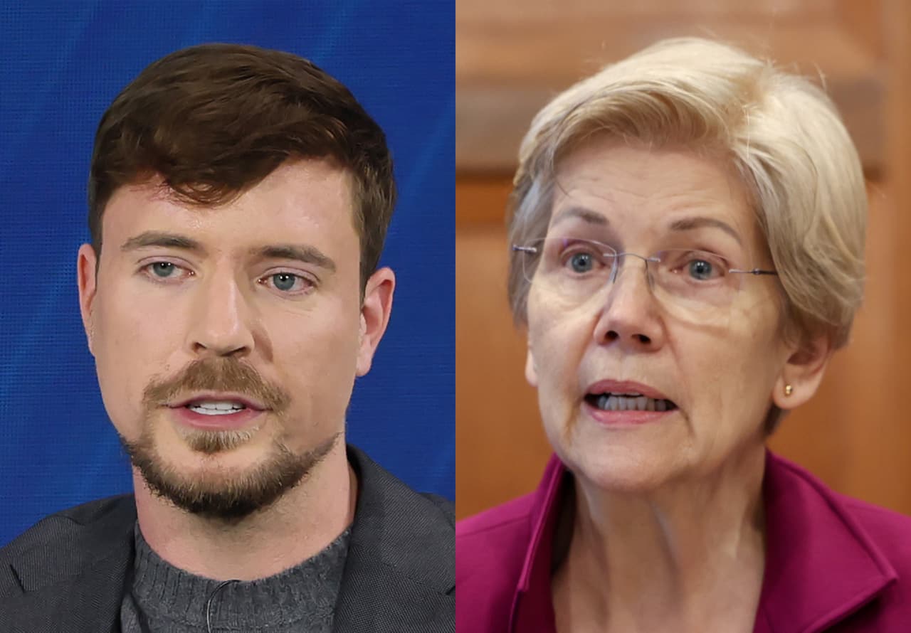 Elizabeth Warren raises alarm over MrBeast’s teen banking app encouraging ‘risky investments’