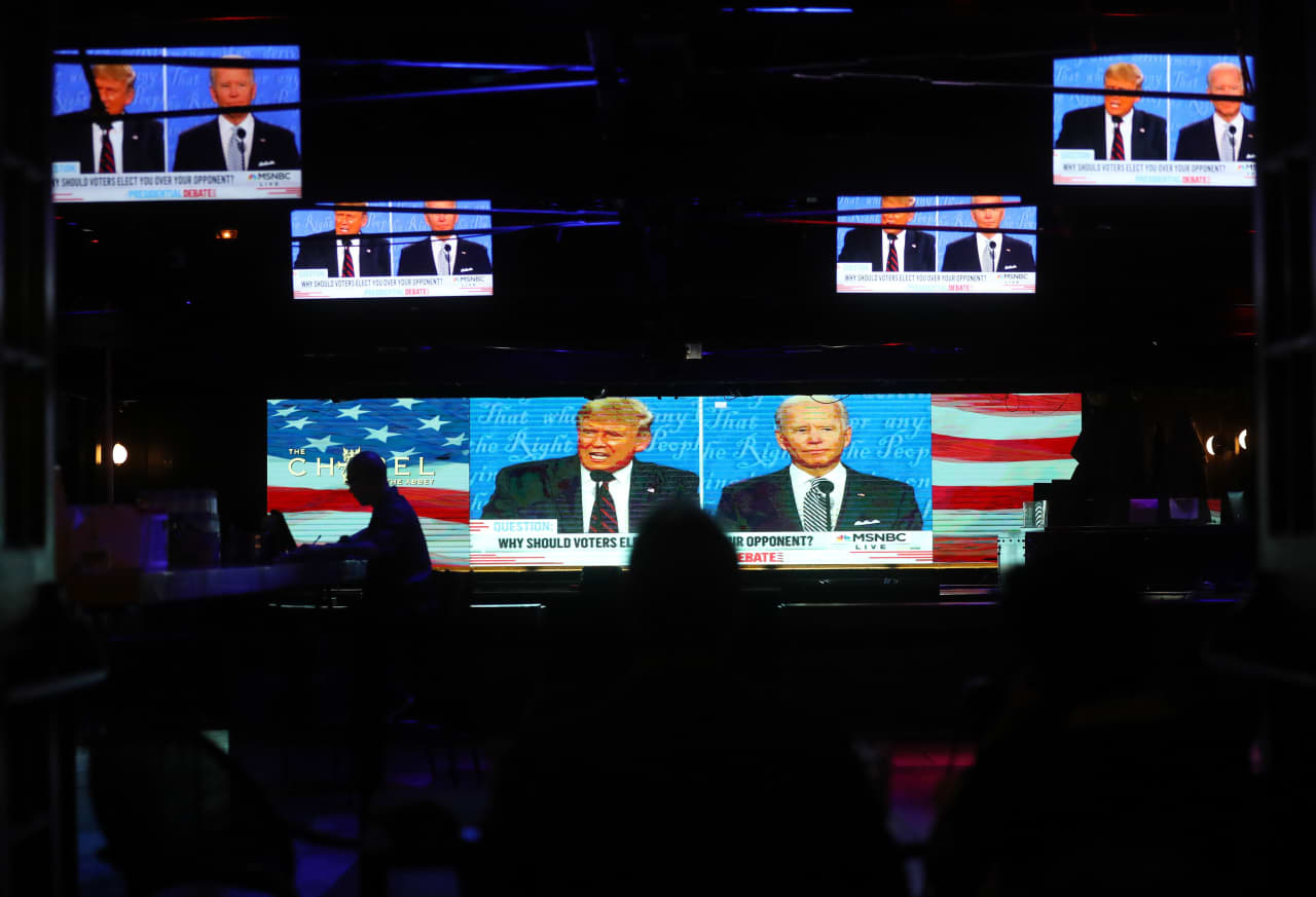 Stocks reaction to presidential debate a warning against mixing politics and portfolios