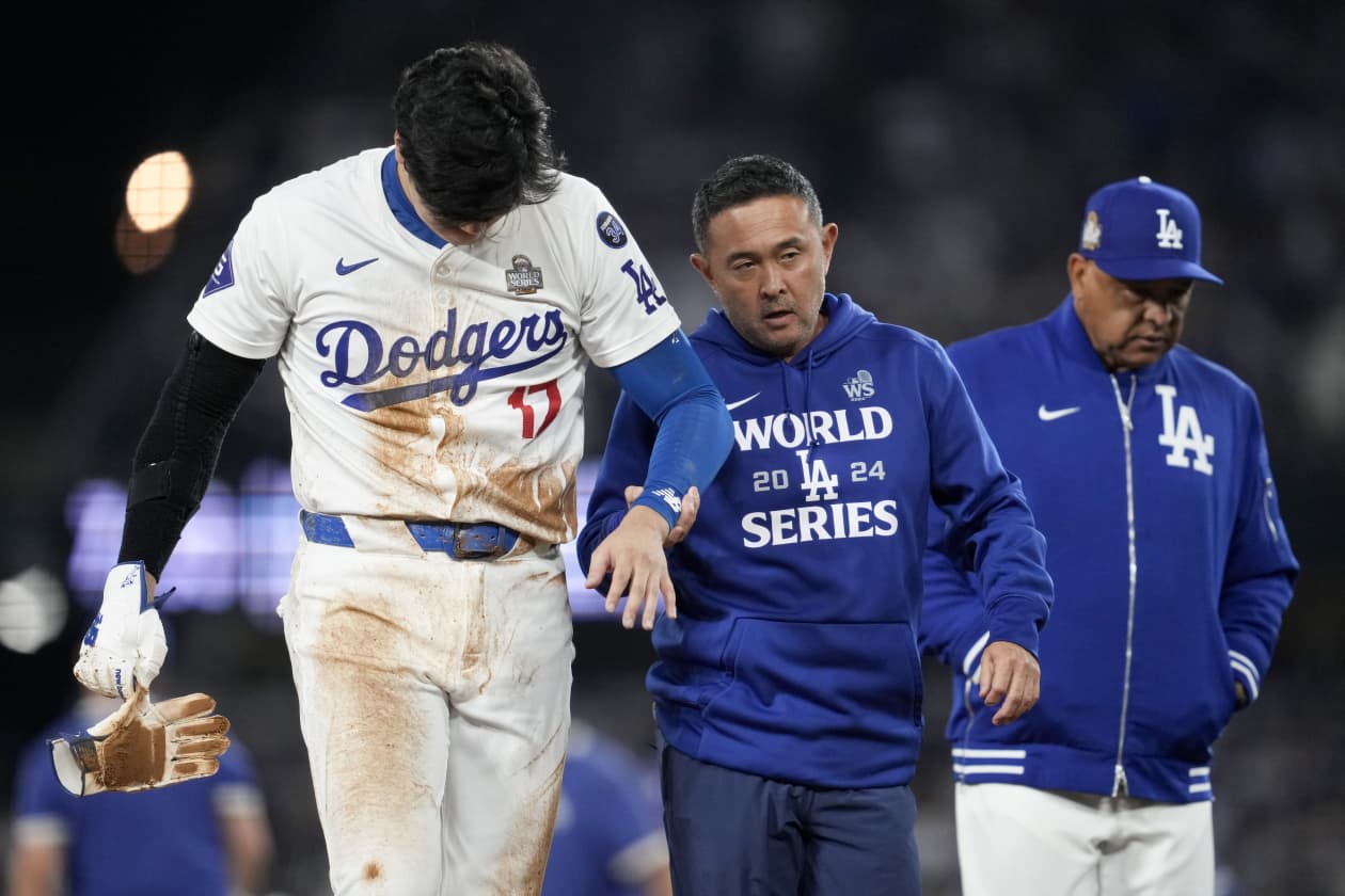 Dodgers’ Shohei Ohtani to play in Game 3 of World Series despite ...