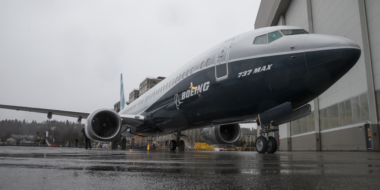 Boeing’s stock tumble is cutting more than 140 points off the Dow’s price