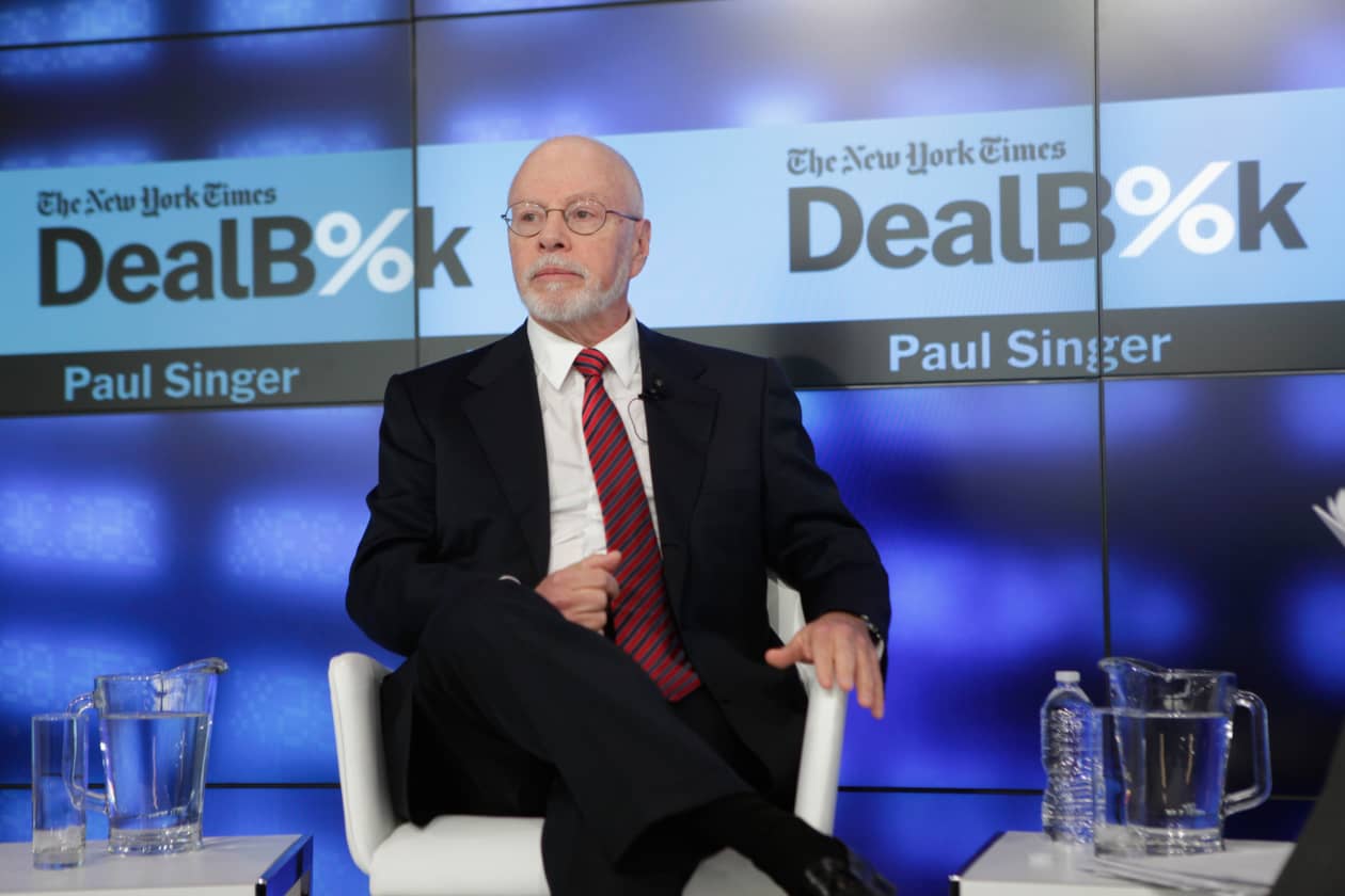 Paul Singer speaking at The New York Times DealBook Conference.