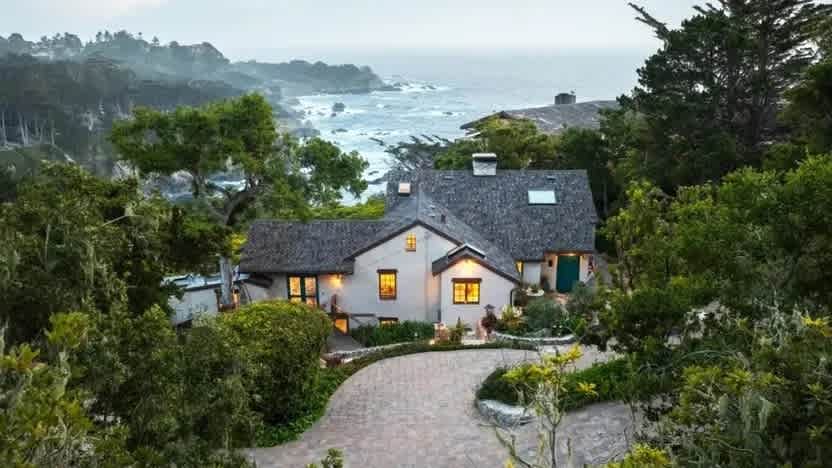 Live next door to Brad Pitt in this enchanting historic home with ocean views in Carmel, Calif., just $8 million