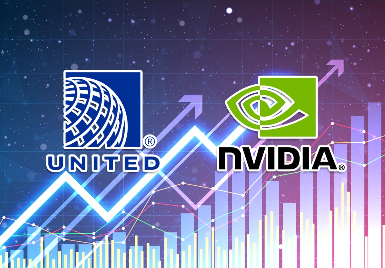 United Airlines and Nvidia bookend list of 15 soaring S&P 500 stocks in October