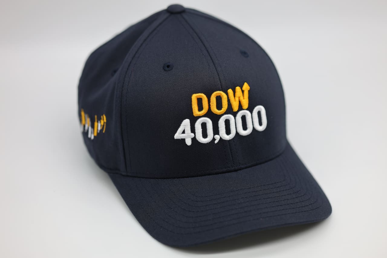 The folks who are most excited about Dow 40,000? The hat sellers.