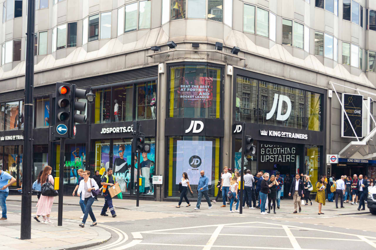 JD Sports shares plunged after the retailer scraped its lowest profit guidance.