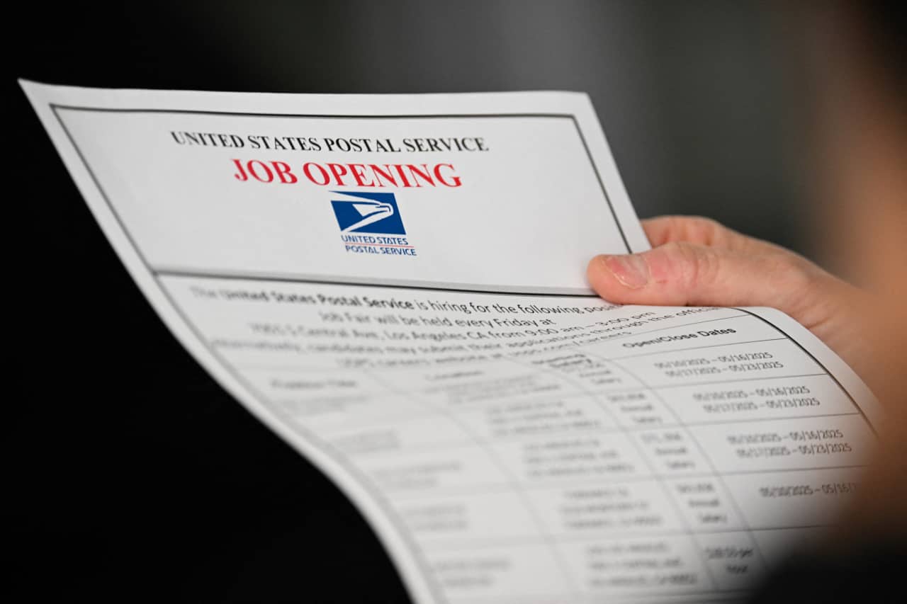 Job openings fall again and hiring has stalled. More evidence of weakening U.S. labor market.