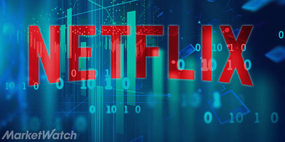 Netflix Inc. stock.  performing lower Wednesday compared to competitors