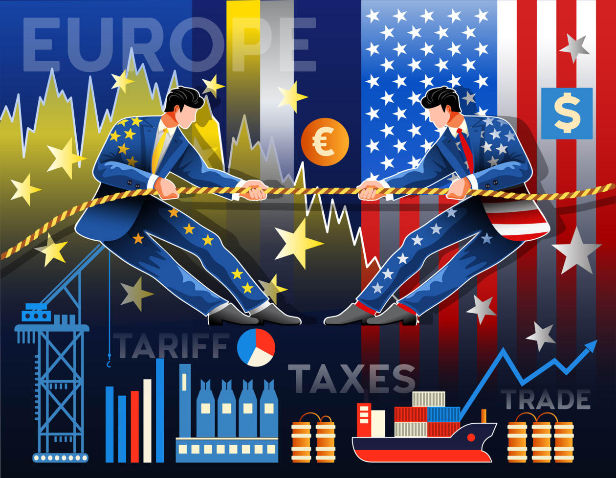 Trump Greenland tariffs trade war Europe United States market reaction