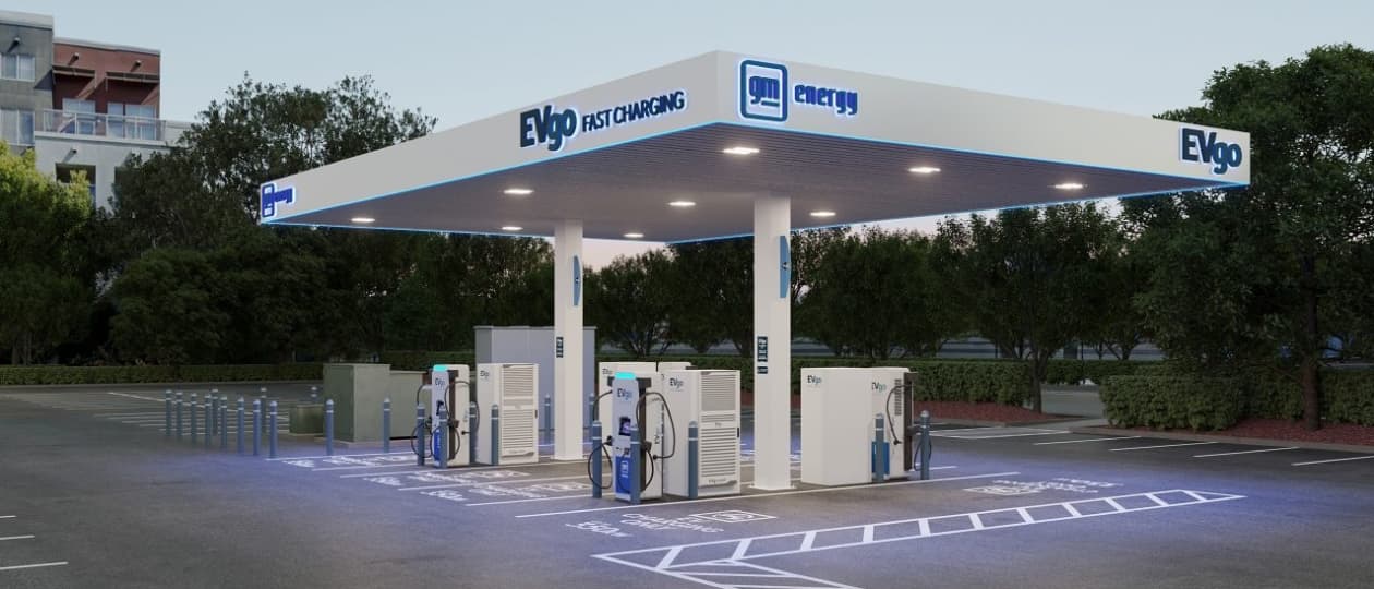 GM and EVgo are giving electric car charging stations a makeover ...