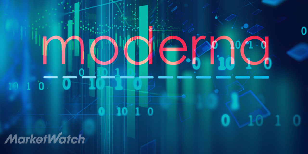 Shares in Moderna Inc.  performs better on Monday than competitors