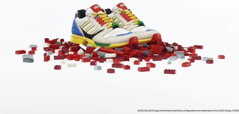 Lego partners with Adidas for latest take on a popular shoe