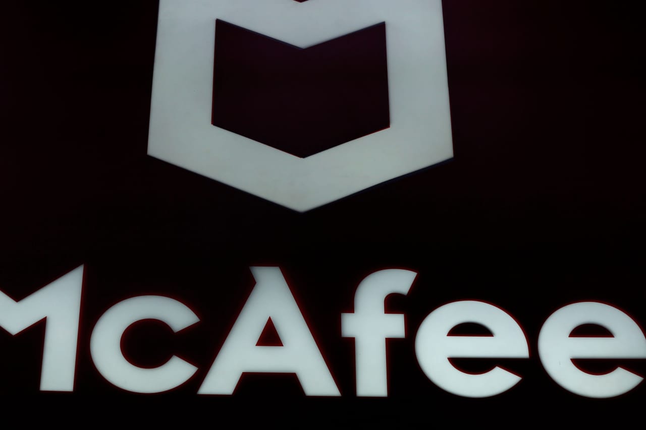 mcafee logo transparent