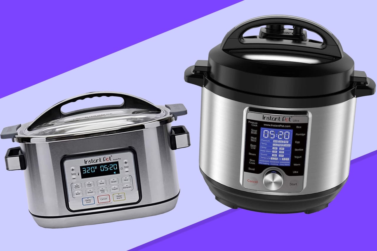 Instant Pot Aura Pro Multi-Use Programmable Slow Cooker with Sous Vide, 8  Quart, No Pressure Cooking Functionality 