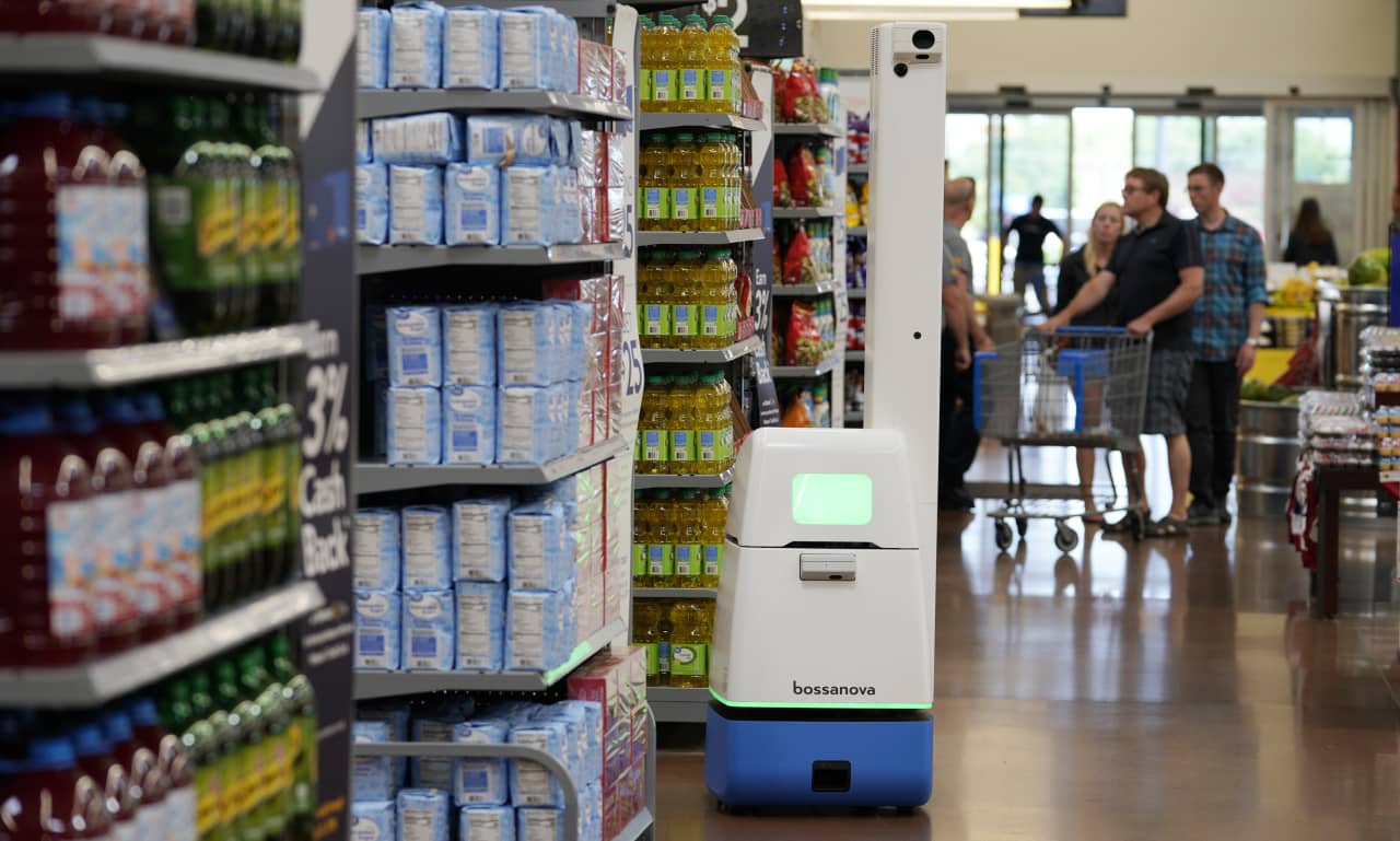 Robot working hot sale in walmart