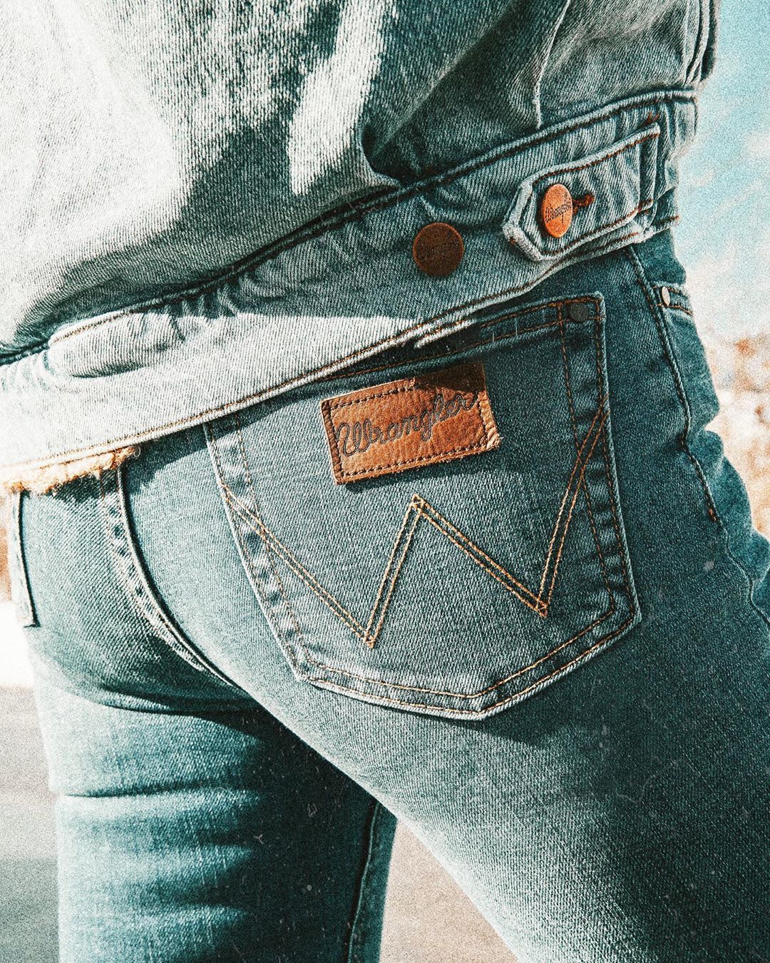 teal jeans