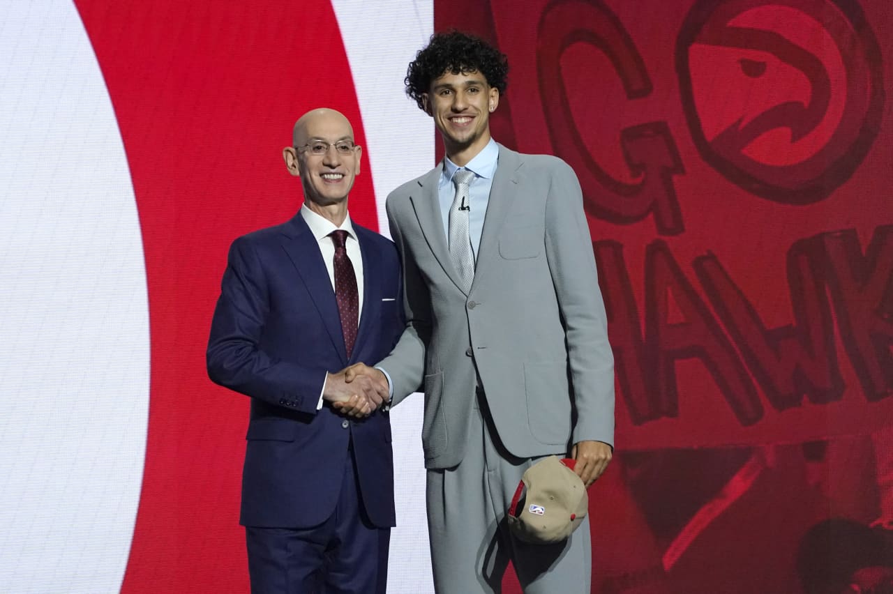 2024 NBA Draft: Atlanta Hawks Take Zaccharie Risacher With No. 1 Pick ...