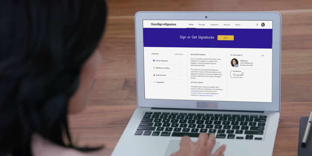 az-news-ai.blogspot.com - DocuSign stock gains after upbeat earnings - MarketWatch