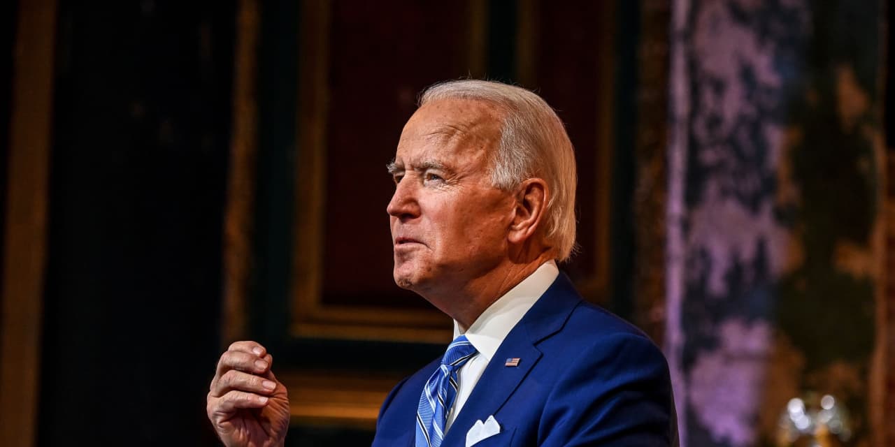 Dow, Nasdaq book narrow losses after setting intraday records as Biden set to propose more economic aid