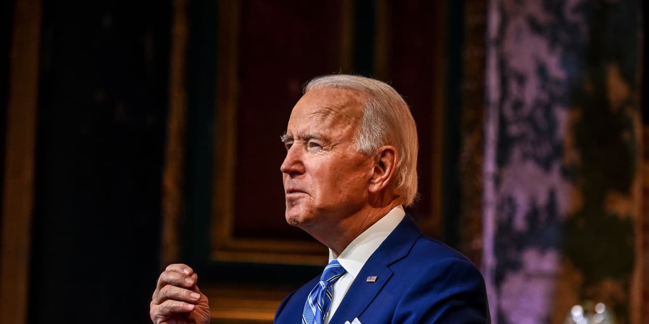 Dow, Nasdaq book narrow losses after setting intraday records as Biden set to propose more economic aid