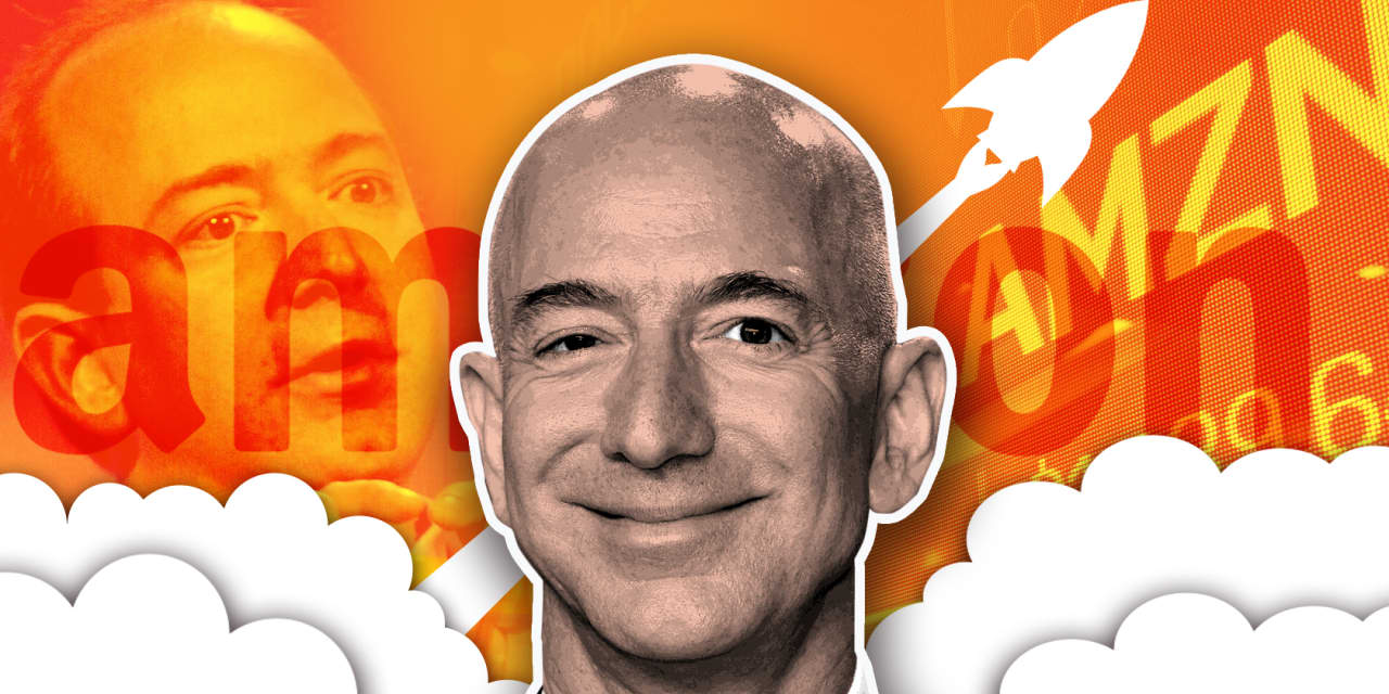Led by Jeff Bezos, Amazon’s stock performance has made the S&P 500 look like a flat line