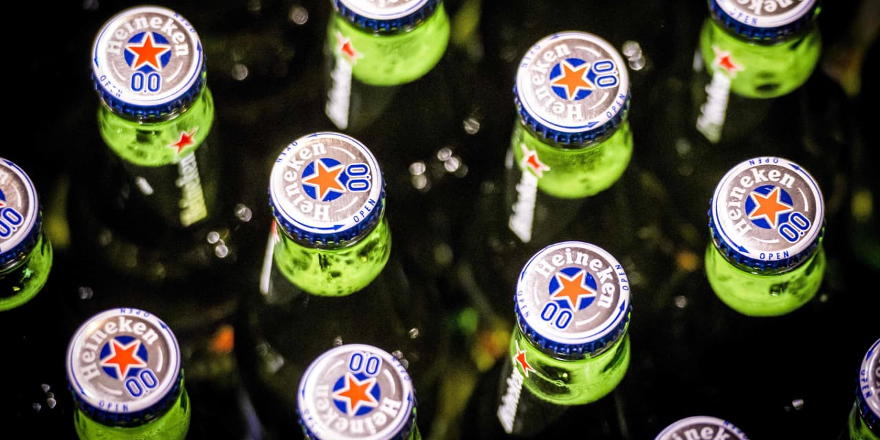 Heineken shares tumble on cautious outlook, shortfall in beer volumes growth