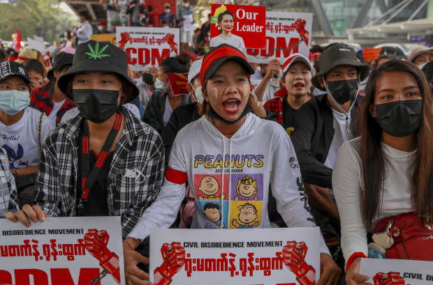 Myanmar Protests Focus On Junta S Economic Support Marketwatch