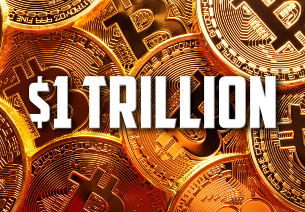 Bitcoin Market Value Tops 1 Trillion For First Time Ever As Crypto Price Soars Marketwatch