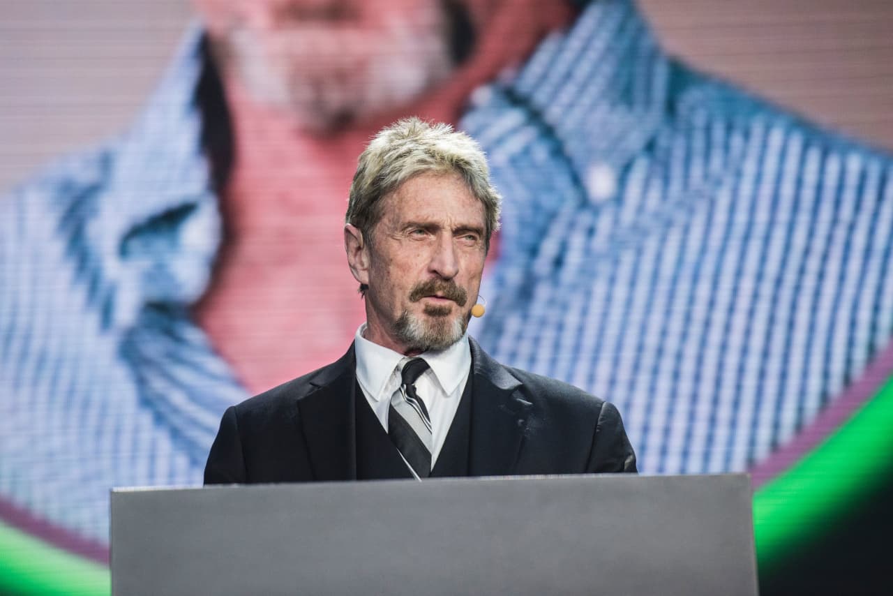 Security-software entrepreneur McAfee reportedly found dead in Barcelona  jail cell - MarketWatch