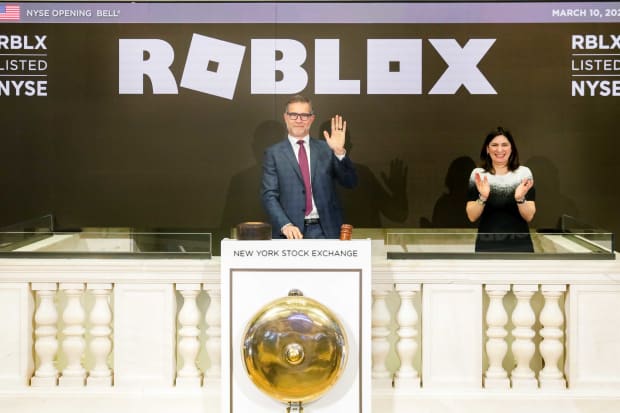 Roblox Stock Surges On First Day Of Trading To Close Up More Than 50 Marketwatch - roblox stock image