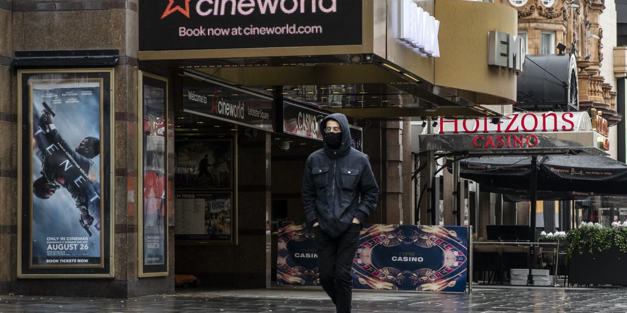 Cineworld anticipates significant share dilution after weak admissions