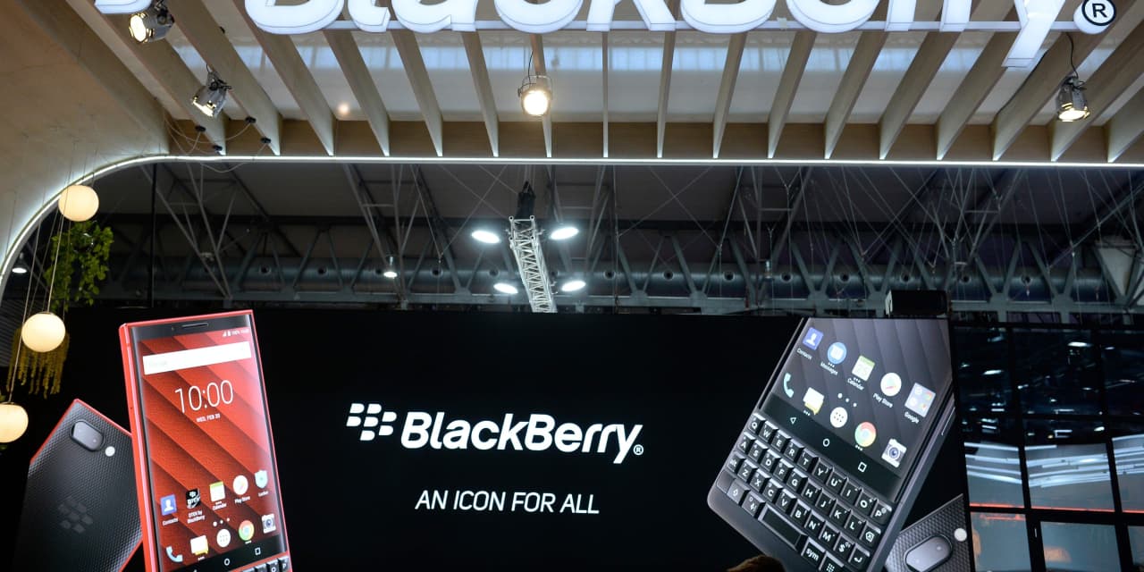 Buzz Update Blackberry stock slips after results top Street view
 TOU