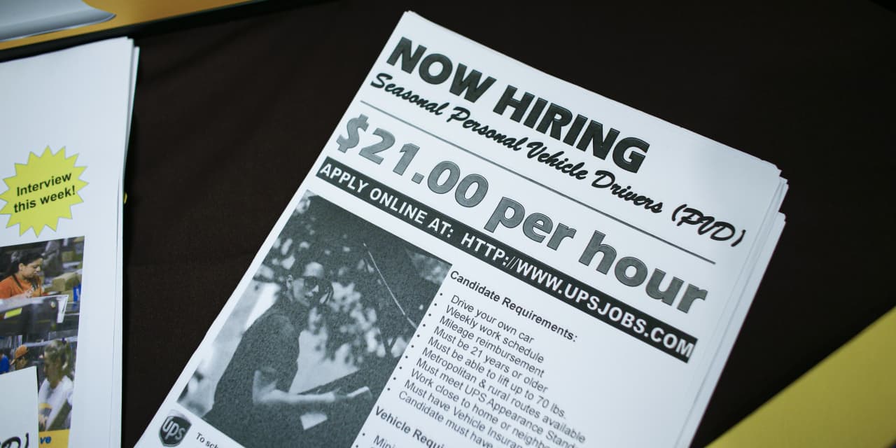U.S job openings stay high at 10.5 million and show labor market still very strong