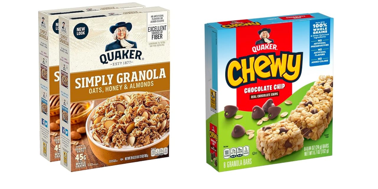 Quaker Oats retira del mercado decenas de barritas masticables y cereales por temor a la salmonella