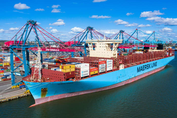 Maersk stock sails higher in crowded sea of earnings with