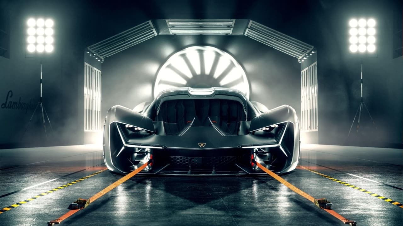 Electric Lamborghini Terzo Millennio At The Festival Automobile