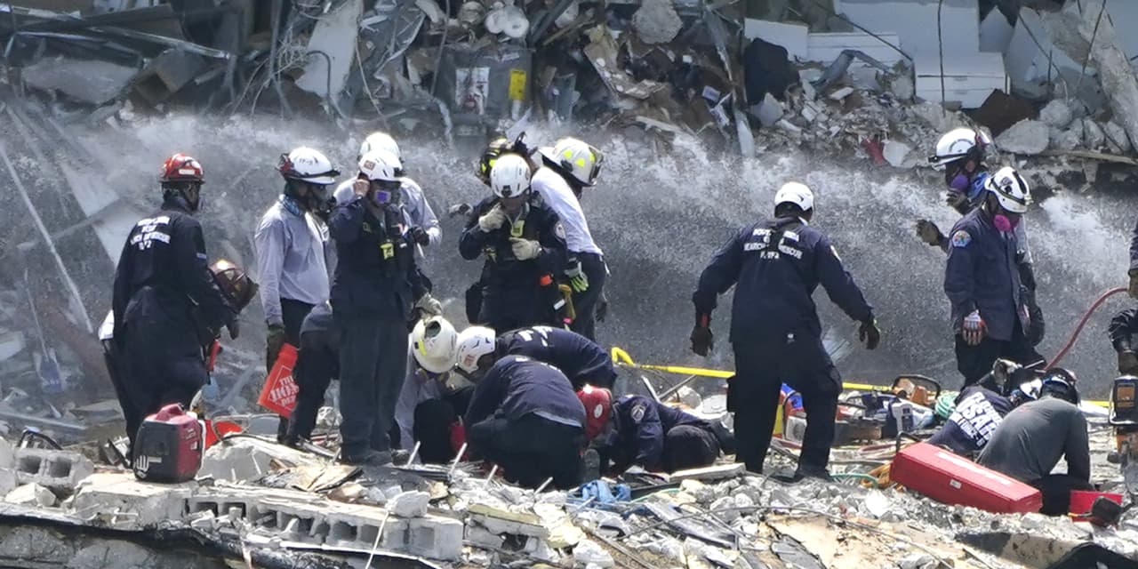 Death toll in Miami apartment building collapse rises to 5, now 156 ...