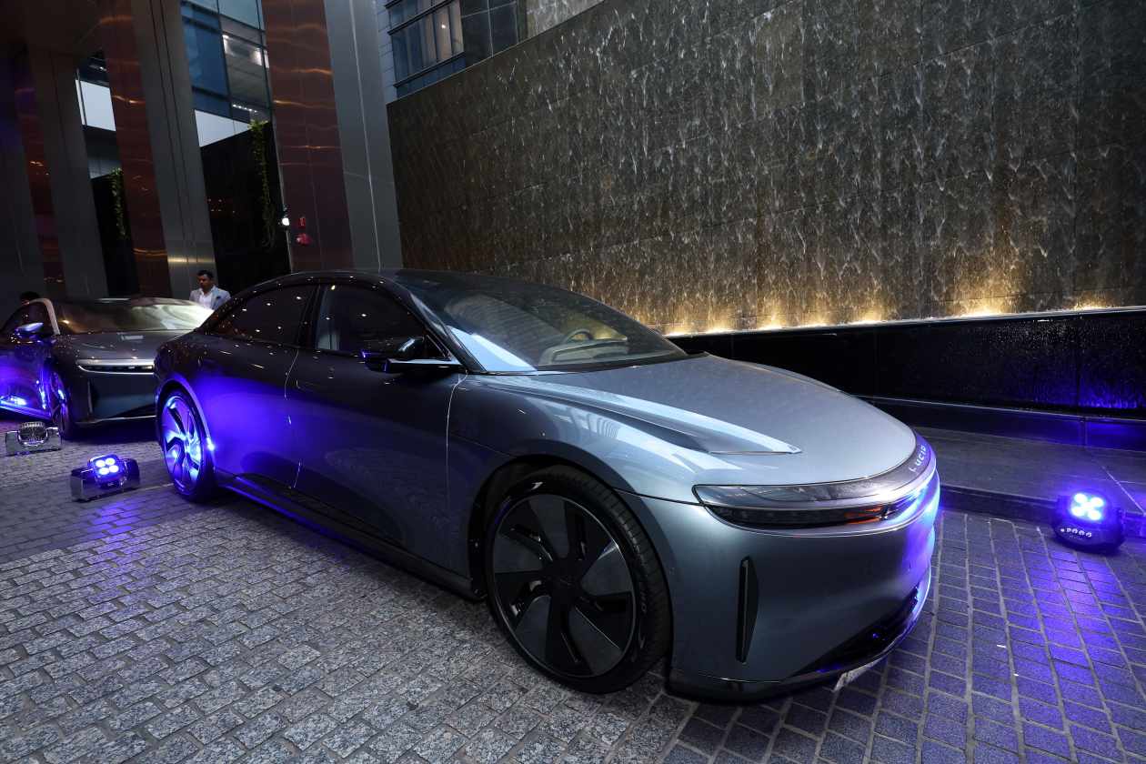 Lucid aims to double EV production this year, stock rallies nearly 10% -  MarketWatch