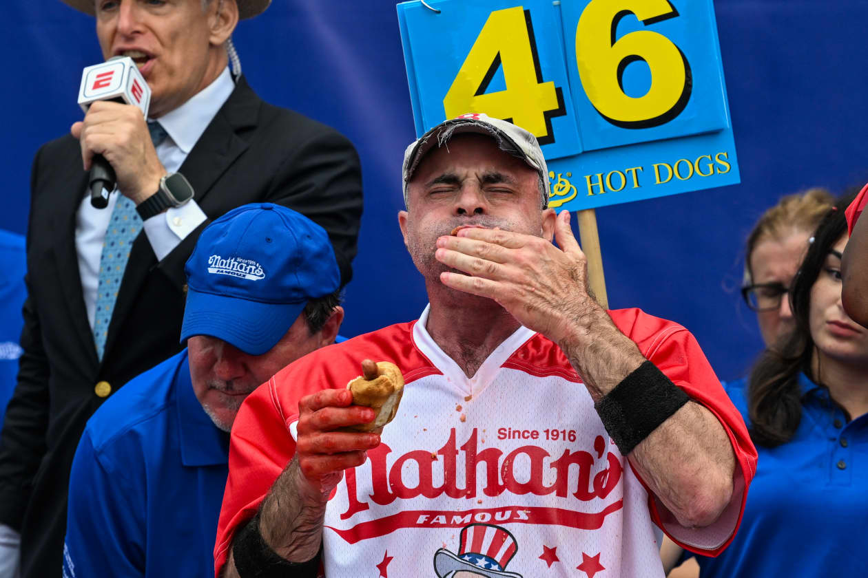 Nathan's hot dog hat sale