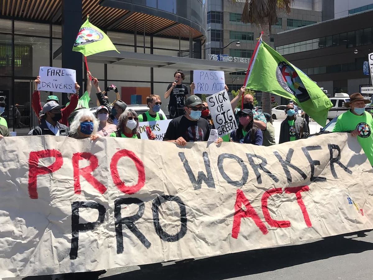 Uber and Lyft drivers strike for a day, say earnings are declining 