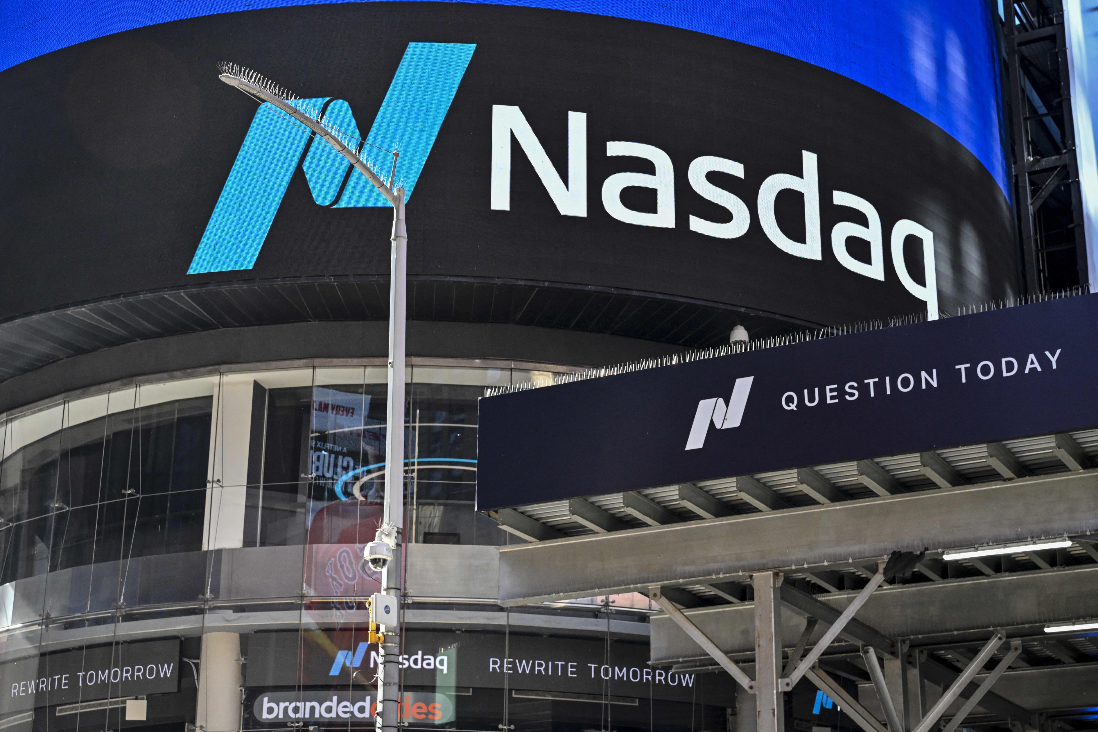 The NASDAQ MarketSite in Times Square, New York City.
