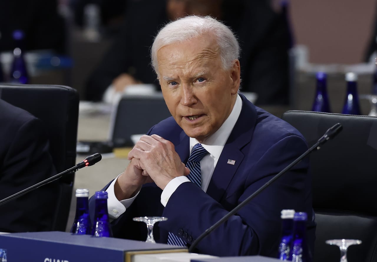 Latest inflation report helps Biden. But all eyes are on his press conference tonight.