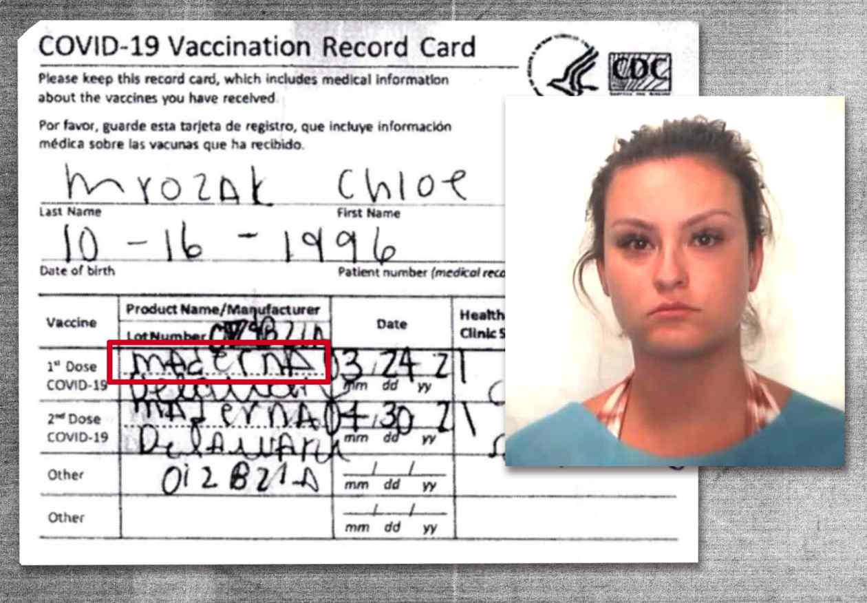 This fake ‘Maderna’ vaccine card sees woman facing a year in prison and