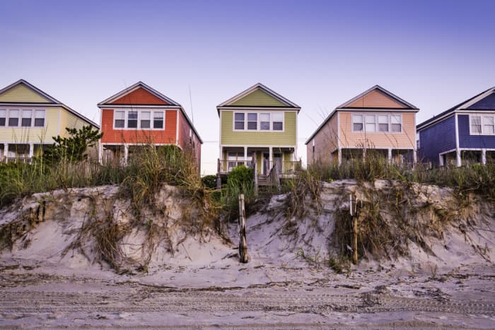 beach houses on the beach