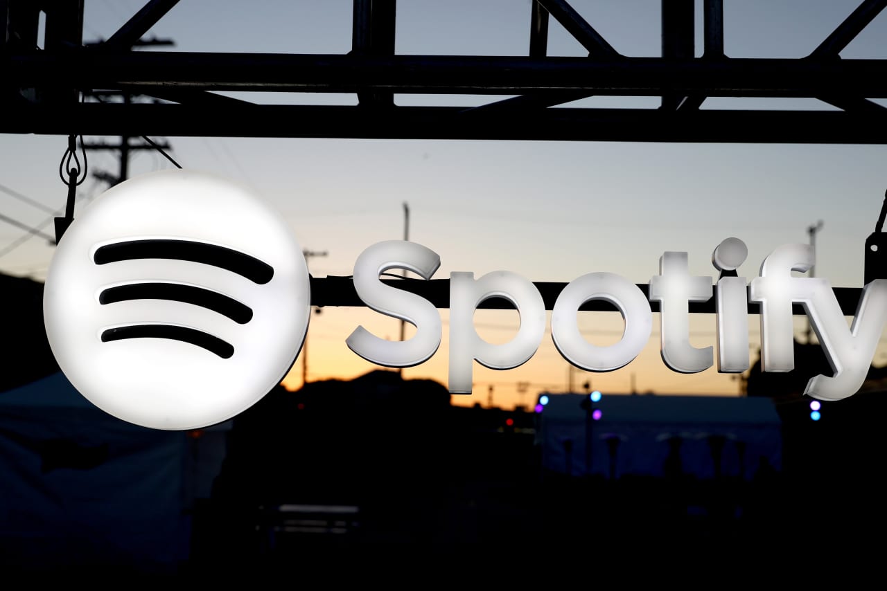 Spotify stock surges as streaming giant posts record profits