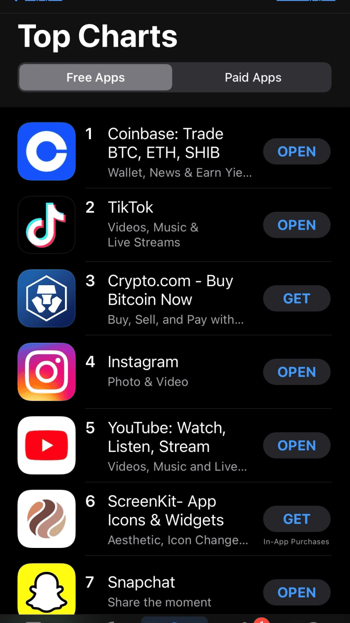 As Shiba Inu Dogecoin Vie For Meme Primacy A Pair Of Crypto Exchanges Take Top Spots On Apple S App Store Marketwatch